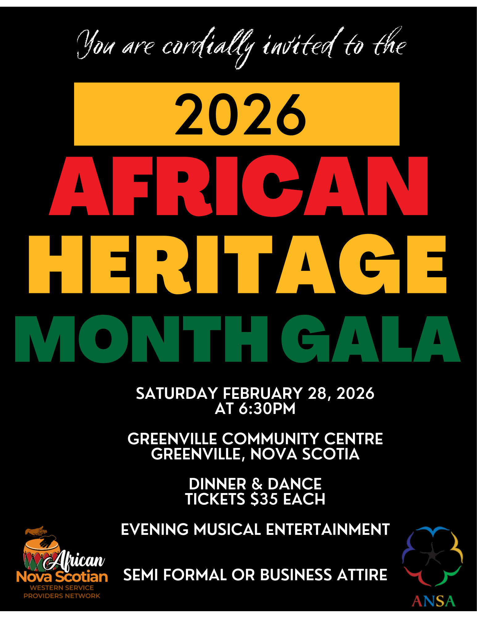 Gala Poster Greenville Hall