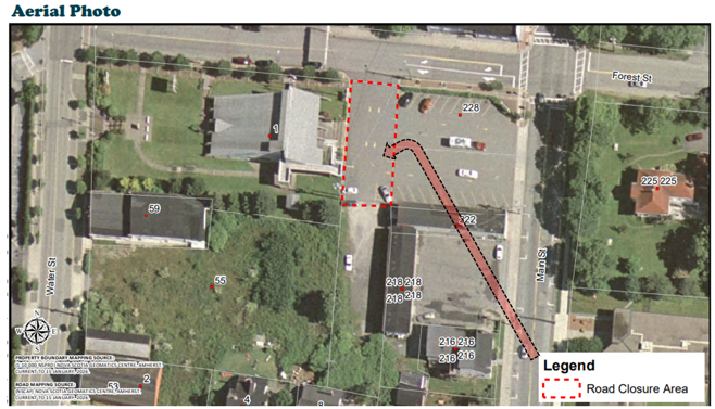 Road closure map
