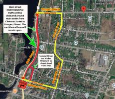 Lane closures on Main Street October 1st